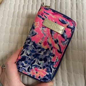 Lilly Pulitzer wallet with phone slot.